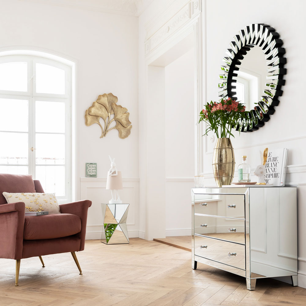 ラグジュアリートライアングル32×32 cm サイドテーブル - サイド