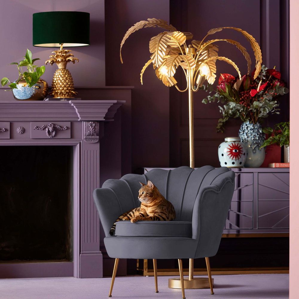 廃番】ウォーターリリー グレー アームチェア * - 1人掛けソファー