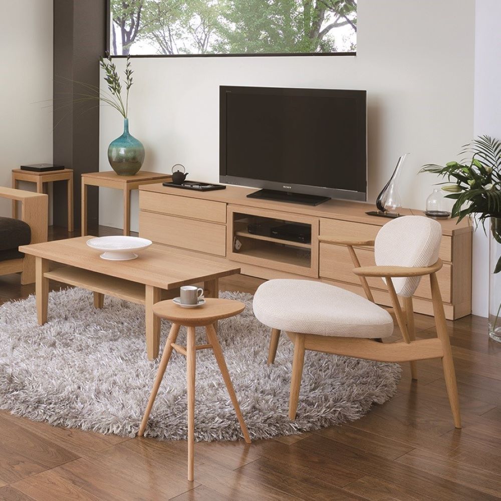 SELECTION エッグテーブル JLT89K(ウォールナット+オーク) – 柏木工