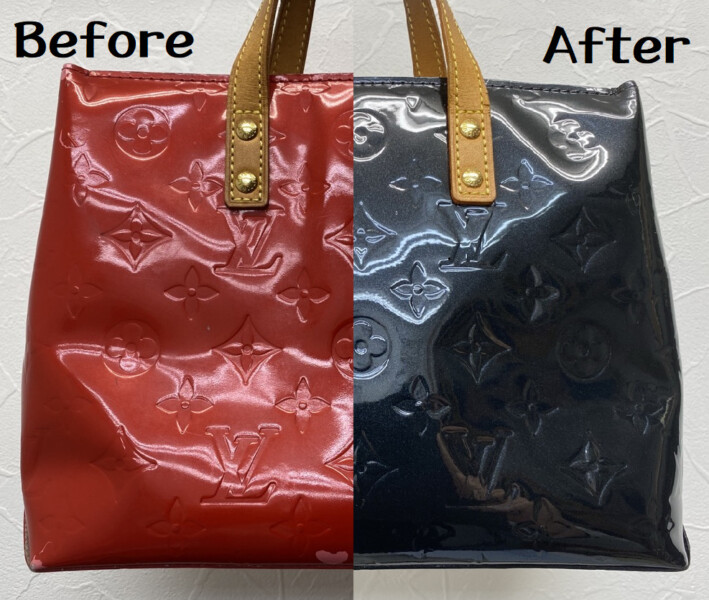 ルイヴィトン】ヴェルニのリードPMを色変え修理 - 革生活