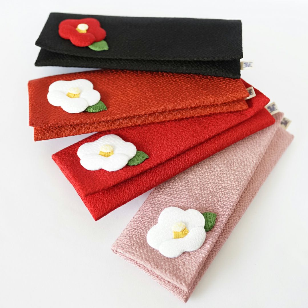 解き櫛4寸5分用 櫛ケース（椿柄） | かづら清老舗オンラインショップ