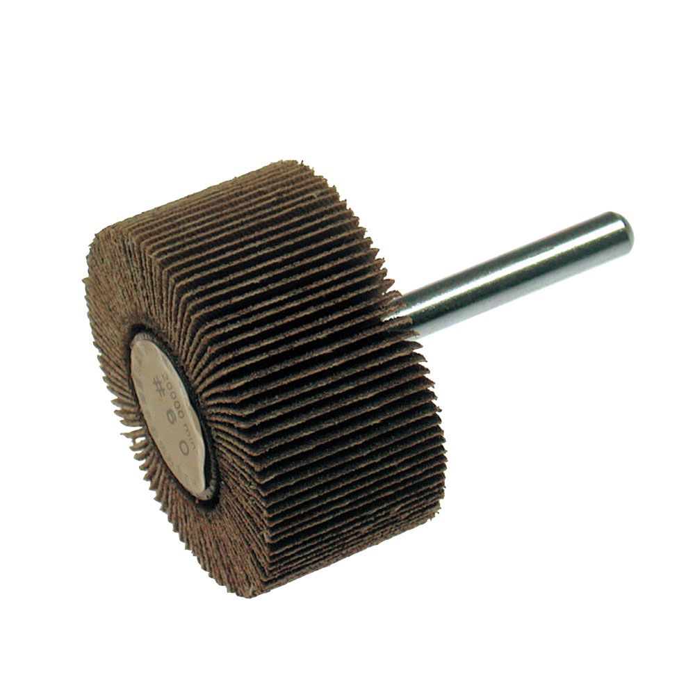 HUF804-軸付フラップホイール80×25×6#60｜研磨ポイント.com