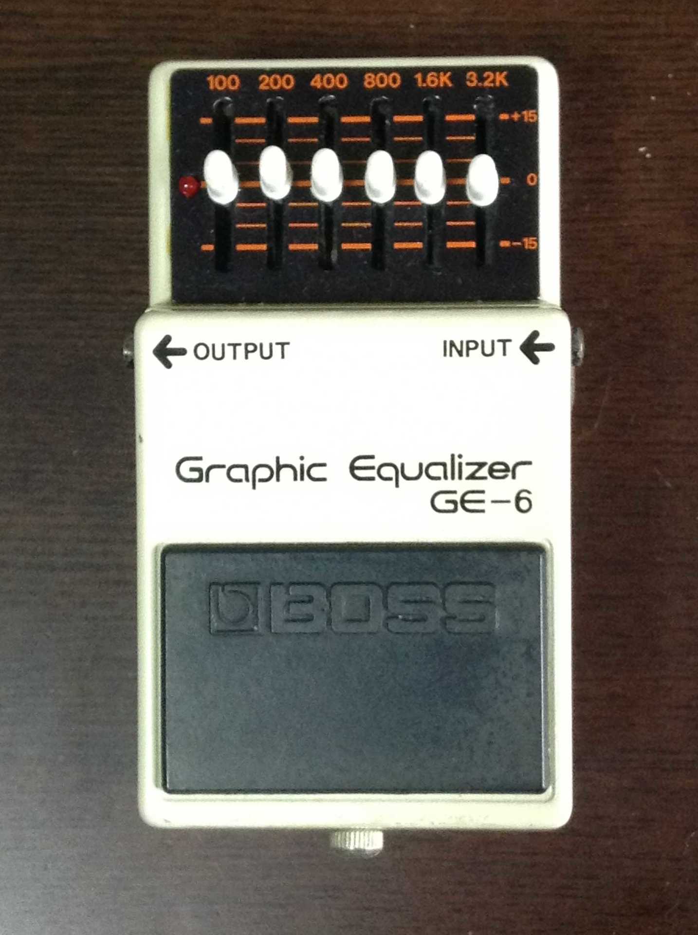 BOSS GE-6 Graphic Equalizer(GE-7と比べてみた): 昔に比べりゃ 金も