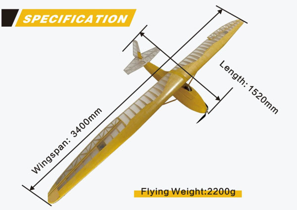 KK HOBBY 】 Grunau Baby 1/4スケール（バルサキット） マイクロ