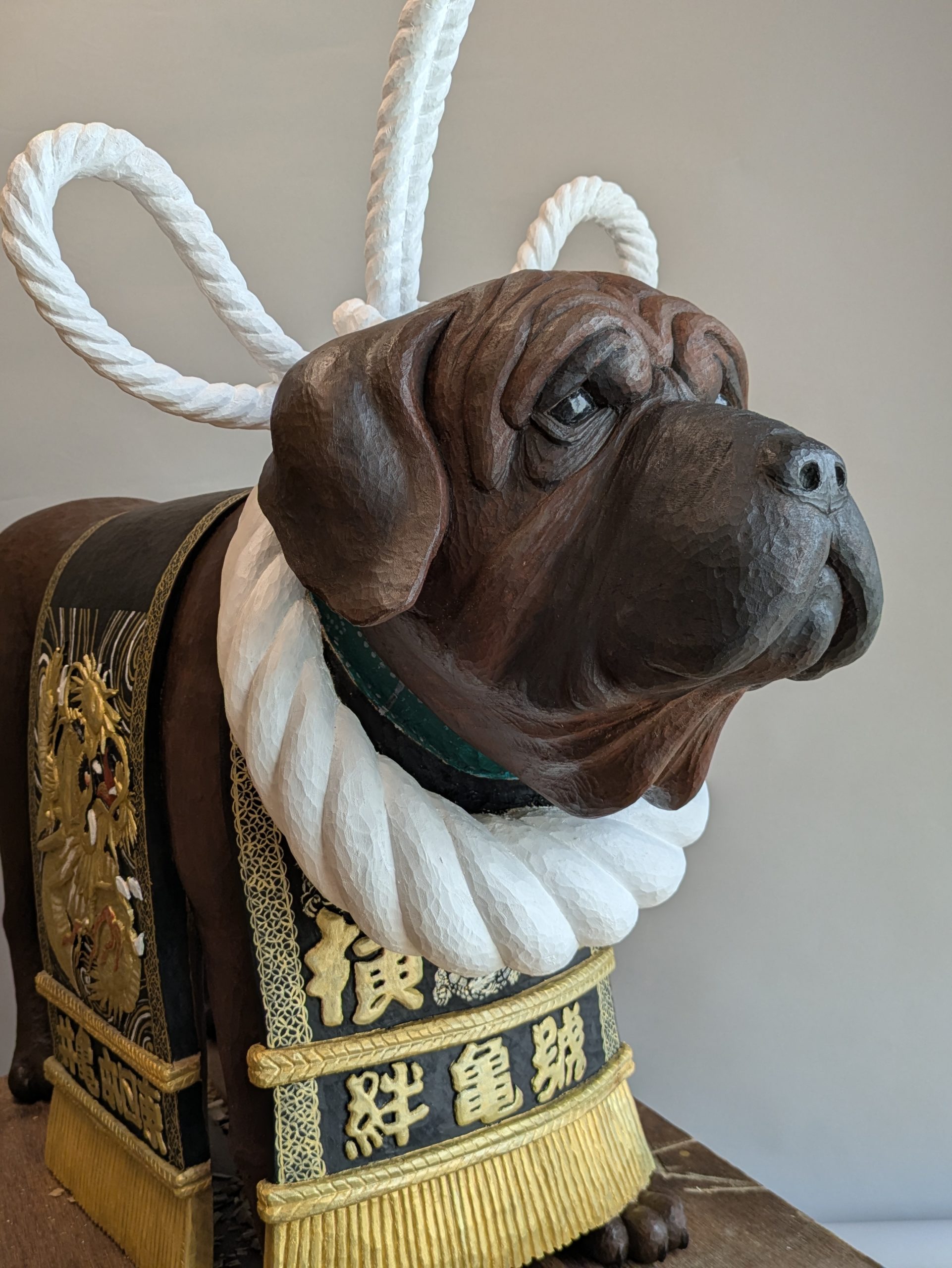 オーダーメイドで土佐犬の闘犬横綱を制作しました。 ブログ