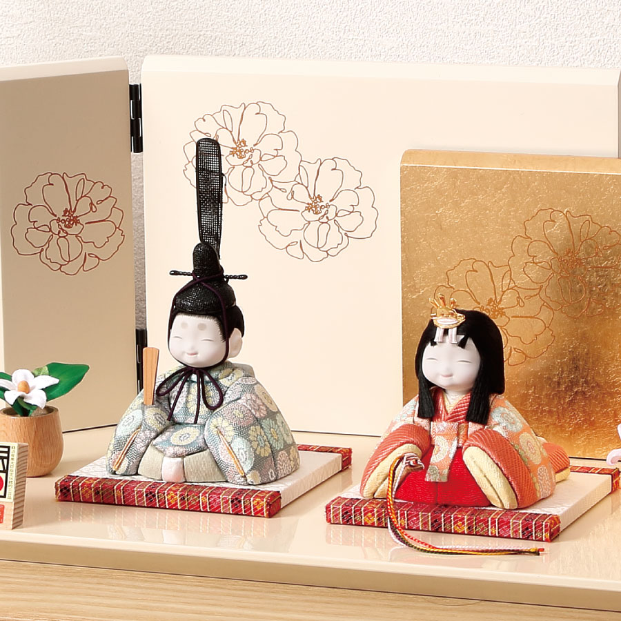 人形の田辺 / 【真多呂】木目込雛人形 くるみ雛C（M-M008-C）