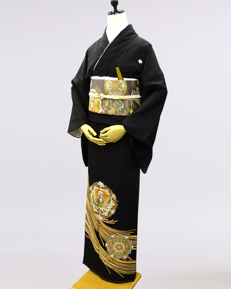 黒留袖 | 正絹 華麗な鳳凰の正倉院文様 | 着物ネット通販・宅配