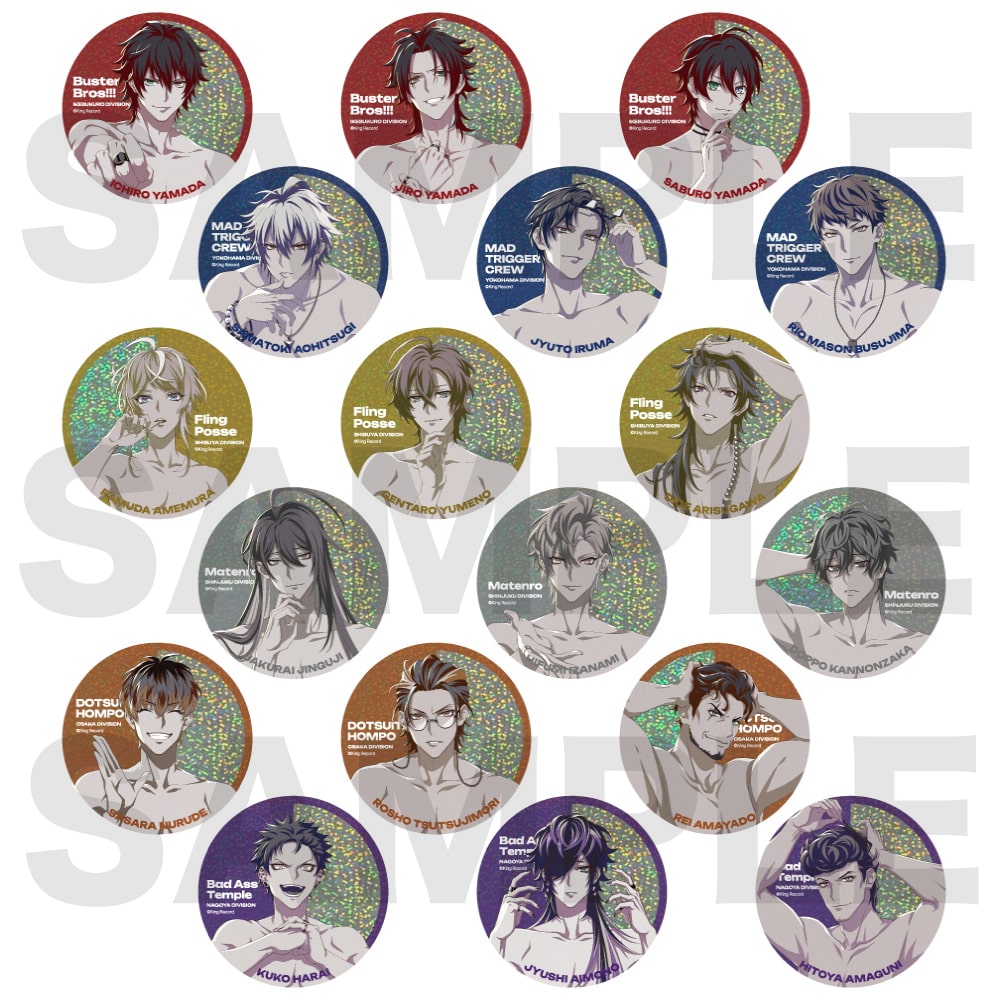 ヒプマイ ナゴヤ BAT 缶バッジ、アクキー、ライブグッズ つめあわせ トレーディング缶バッジ .Bad Ass Temple ヒプノシスマイク -Division