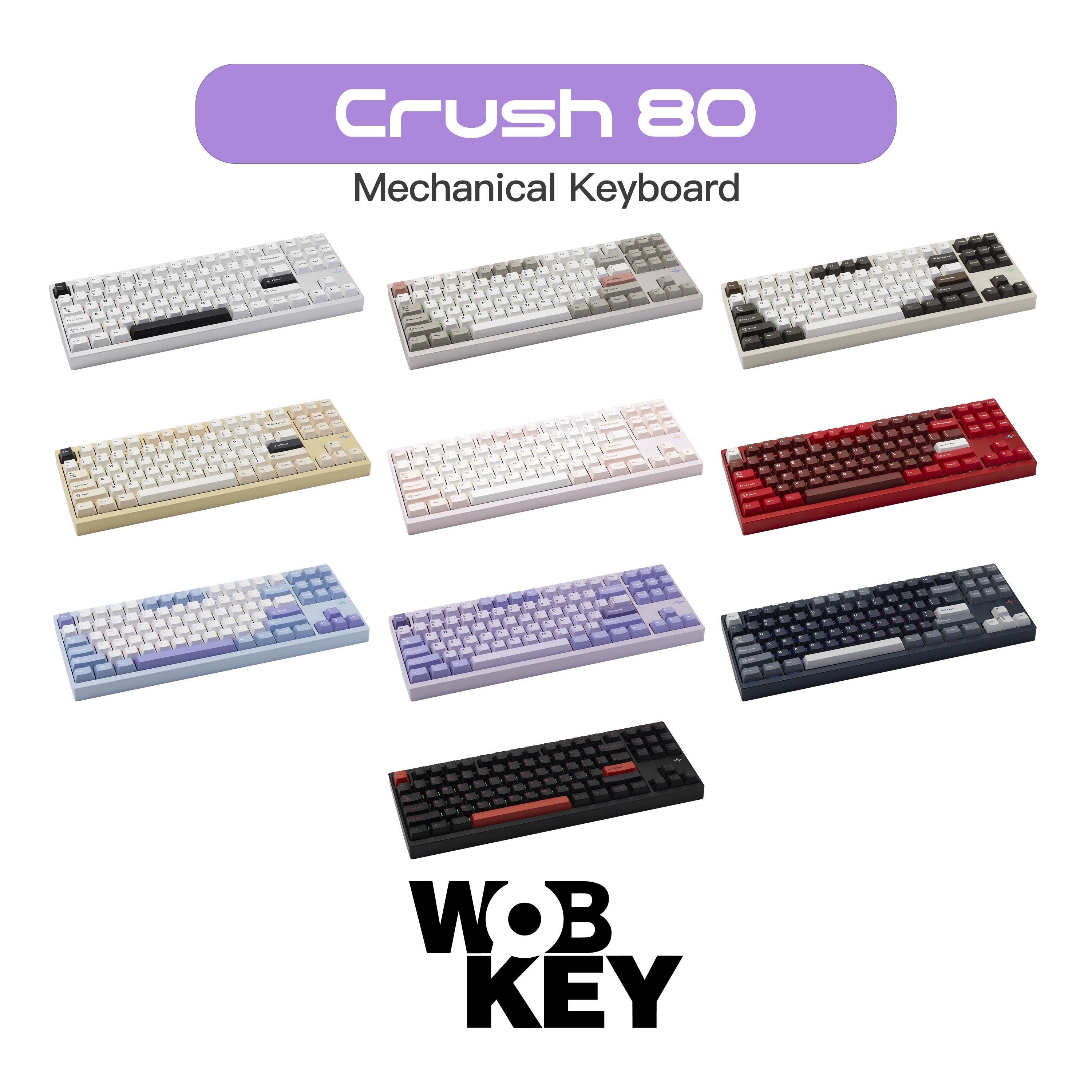 WOBKEY Crush 80【メカニカルキーボード】
