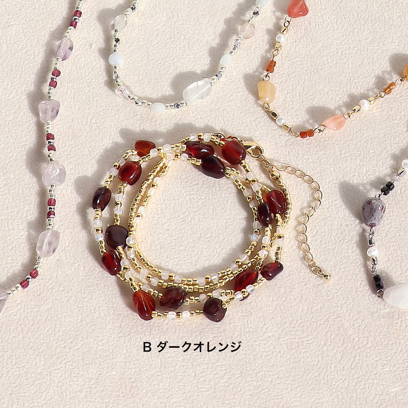 レシピNo.KR1305 天然石の2Wayネックレス3種 – 貴和製作所オンラインストア