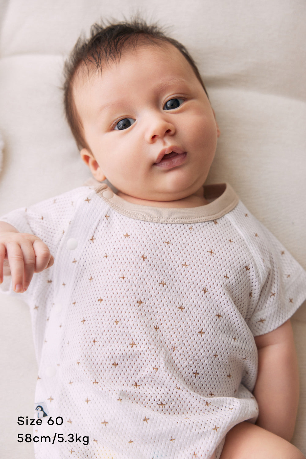 Newborn コットンメッシュボディスーツ | Konny（コニー）育児用品