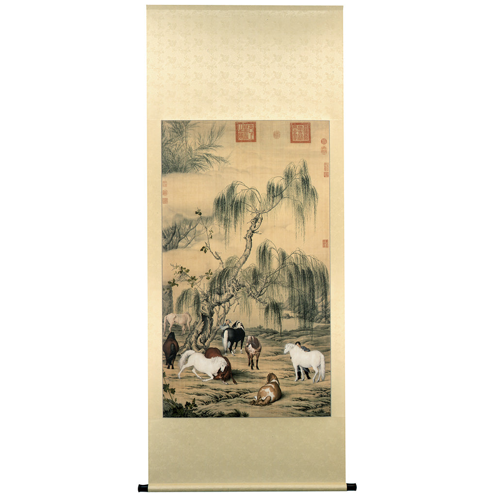 P54 郎世寧：八駿図 – 株式会社二玄社（複製品）