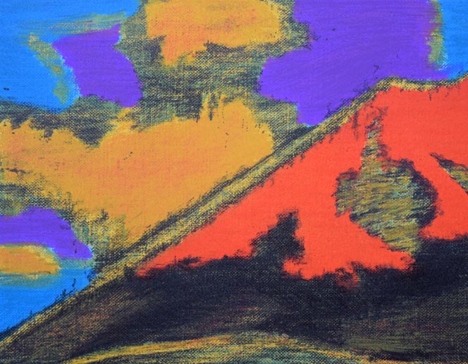 田崎広助「箱根朱富士」リトグラフ 絵画買取・販売の小竹美術