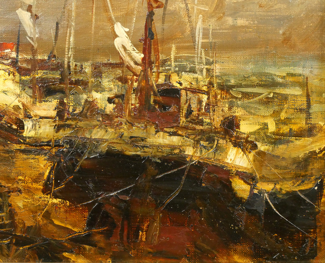 山本巌「午後の房総風景」油絵・F6号 絵画買取・販売の小竹美術