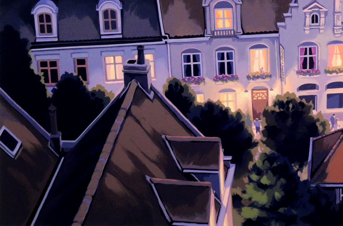 笹倉鉄平「パサージュ デ ルミエール 光の河」シルクスクリーン版画