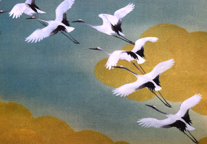 複製/川端龍子/登龍図/工芸/桐題箱付/布袋屋掛軸HH-110 複製/川端龍子