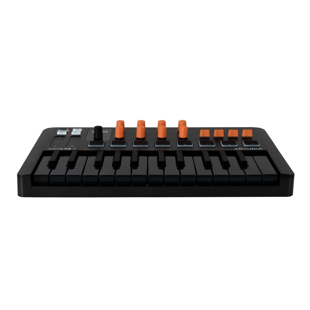 Arturia MiniLab 3 Compact MIDI Keyboard and Pad Controller | Orange Bu