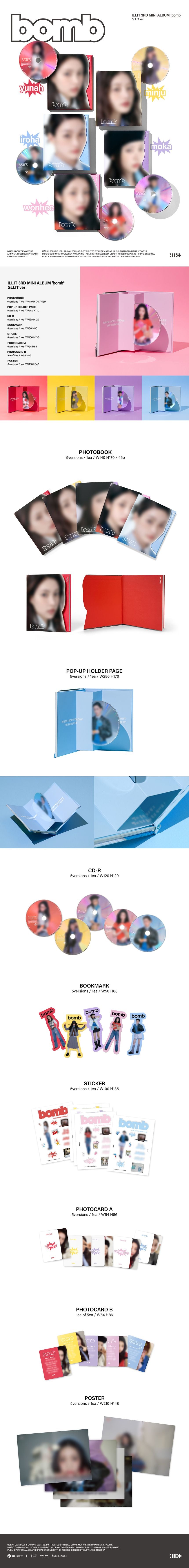 ILLIT- 3rd Mini Album 'bomb' (GLLIT ver.) – Kloud K-Pop Store