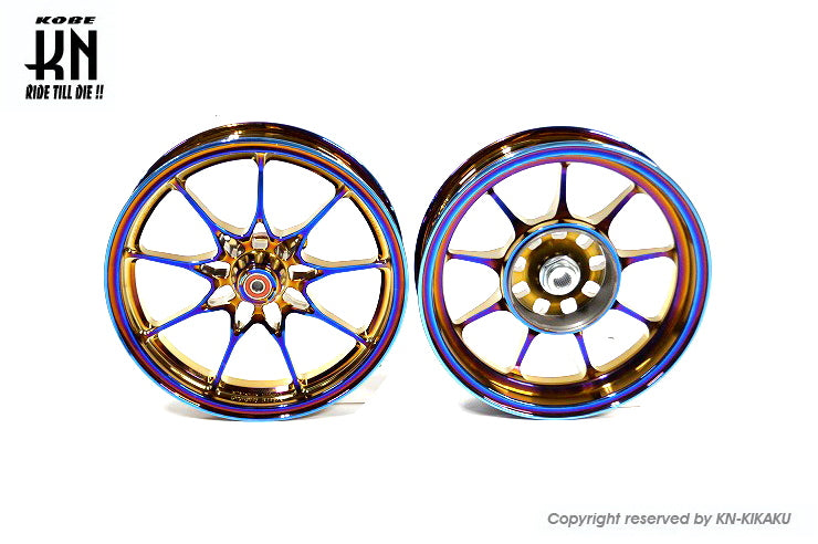 鍛造アルミホイール前後セット【ホンダディオDISK系】チタンカラー