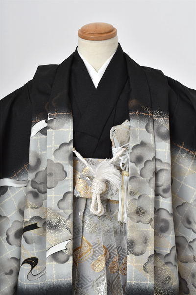 五歳祝着・Sサイズ【風神雷神】(身長約95〜103cm向け)｜着物レンタル