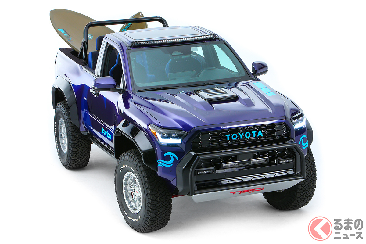 トヨタが新型「ハイラックスサーフ」世界初公開!? 初代をオマージュ