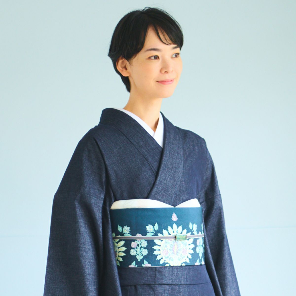 くるり デニム着物 Organic BlackSesame Mサイズ くるり デニム着物