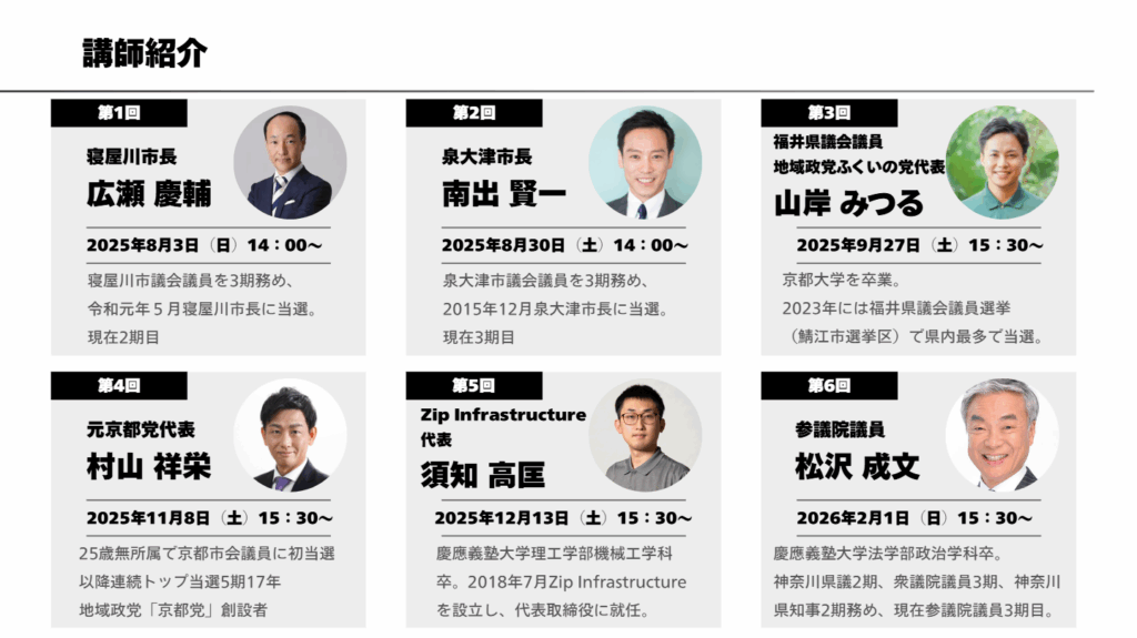京都党政治塾 – 【京都党Offical Web】京都の京都による京都のための政治