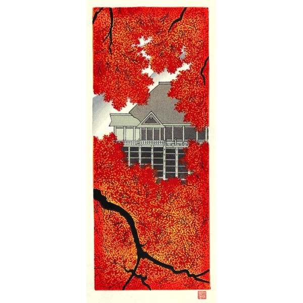 No.032 秋景清水寺ー加藤晃秀 木版画 Teruhide Katoー | 芸艸堂 版元