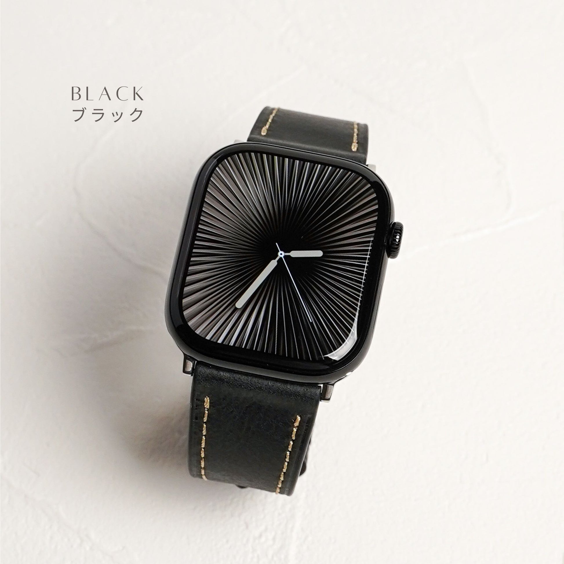 Dバックル レザー メンズ 本革 アップルウォッチバンド Apple Watch