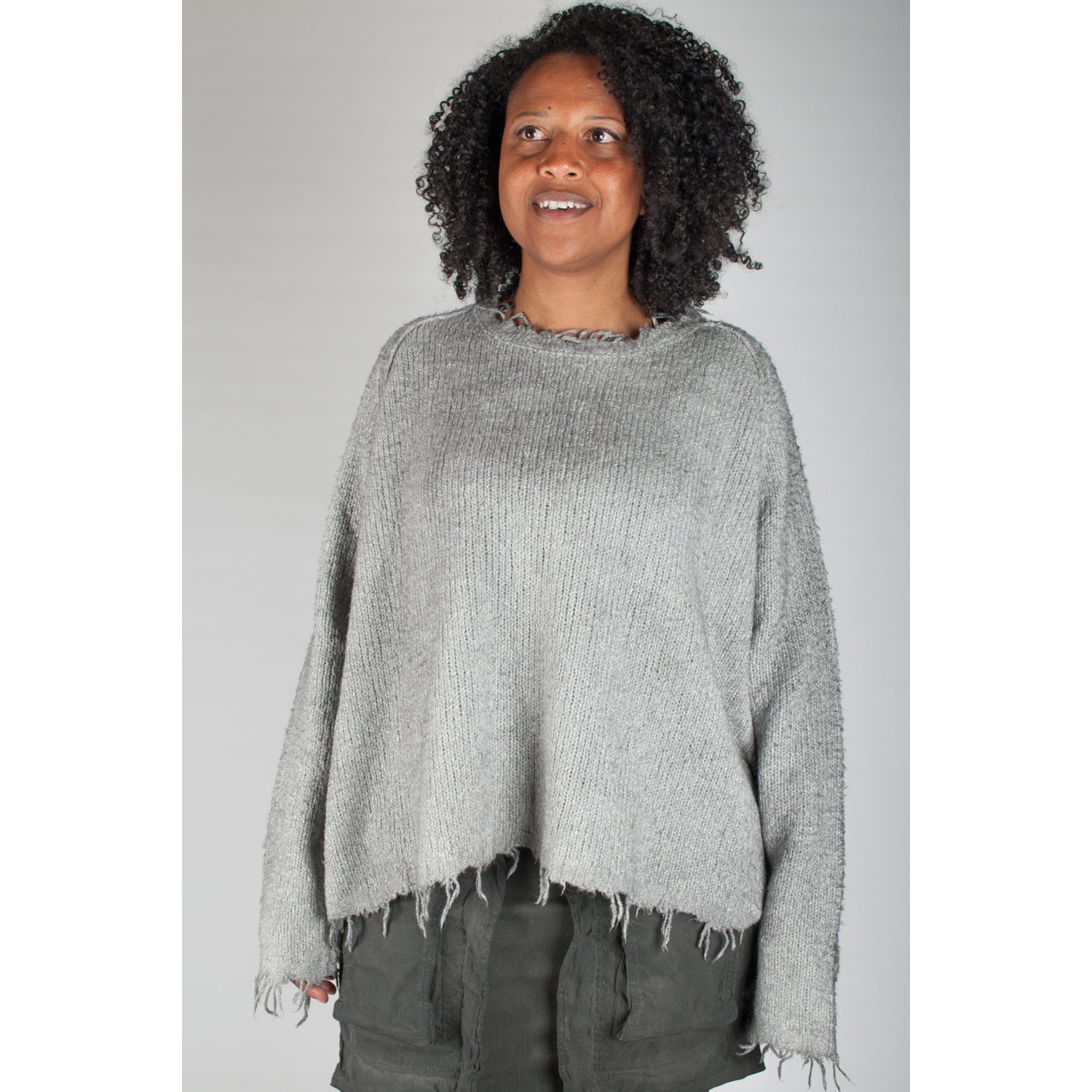 Rundholz DIP pure silk oversized knitted pullover Size S Color
