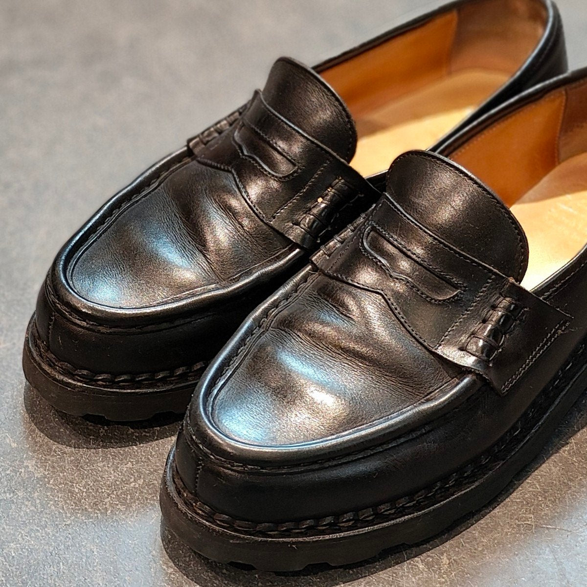 Paraboot】パラブーツ ランス コインローファー リスレザー ブラック