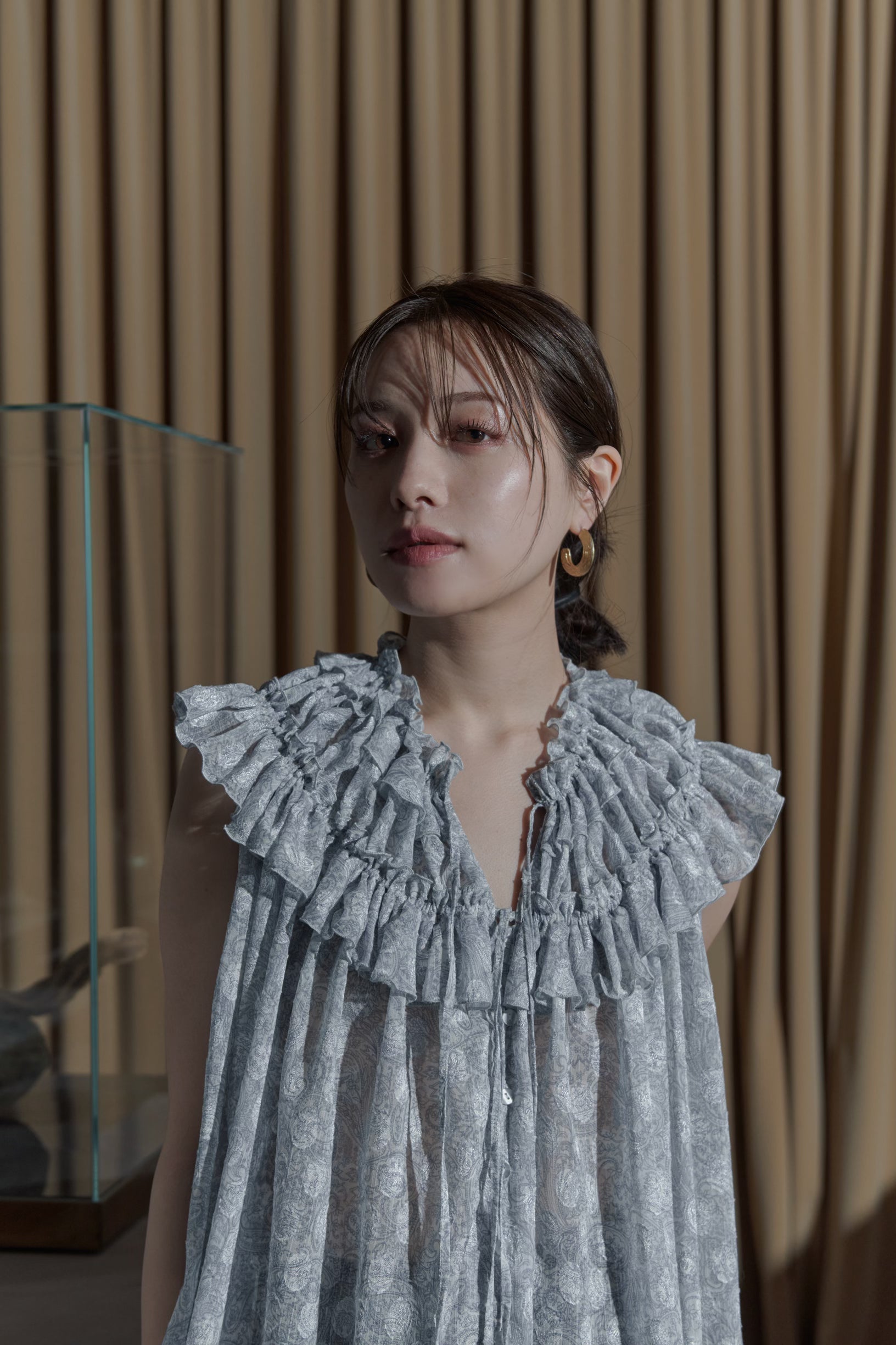 Paisley Cut jacquard Blouse – L'AUBE BLANC