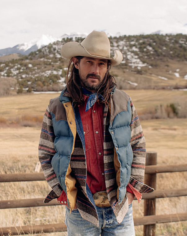 RRL LEATHER-YOKE QUILTED VEST – Lawrence Covell