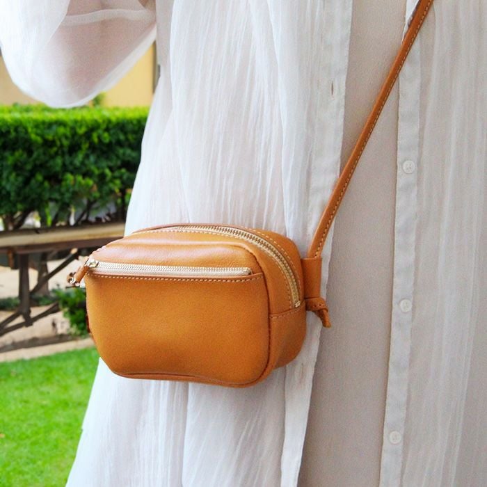 コンパクト オーバル ショルダー バッグ[nouki3] ｜革鞄・革小物の