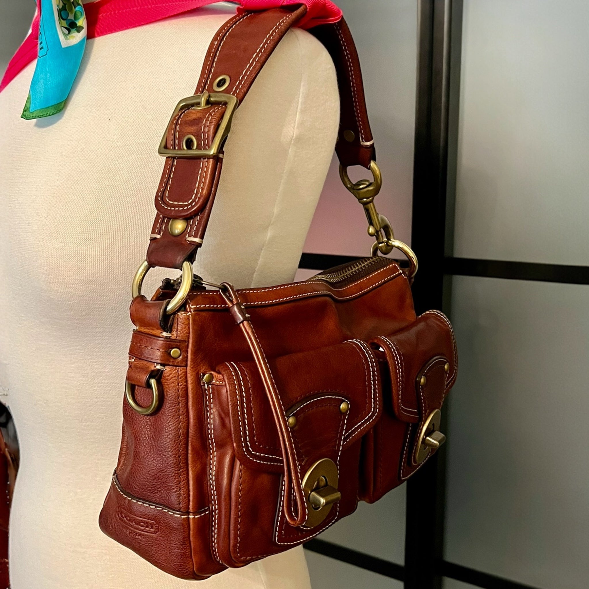 SOLD‼️Coach 65th Anniversary Legacy Whiskey Brown Handbag #10328