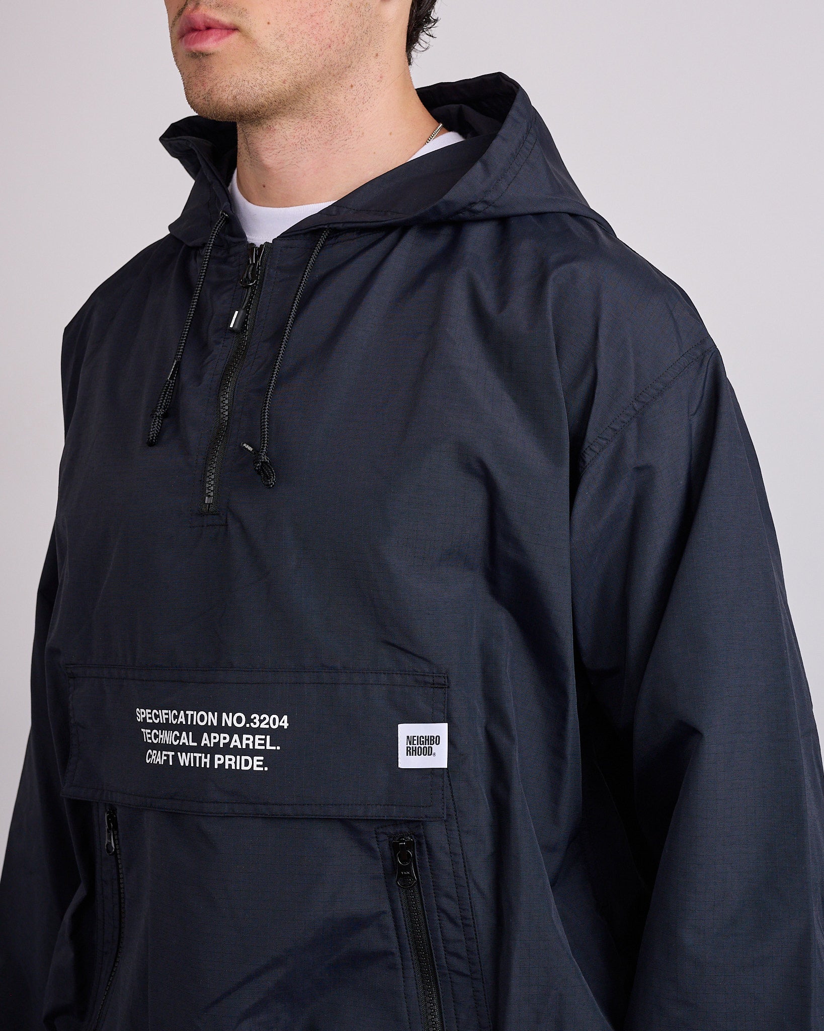 Neighborhood Anorak Jacket Black – LESS 17