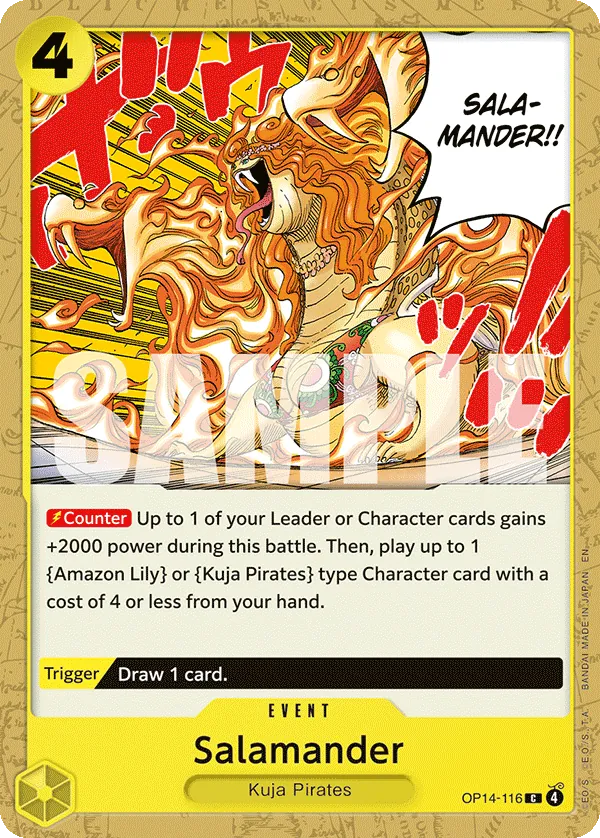 Salamander (OP14-116) • The Azure Sea's Seven – Limitless One Piece