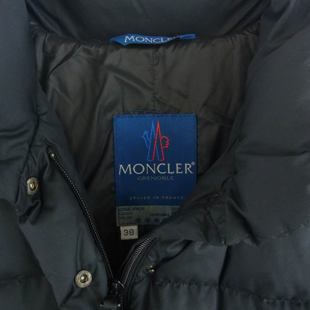 MONCLER モンクレール 青タグ GRENOBLE ダウン ジャケット ブラック系