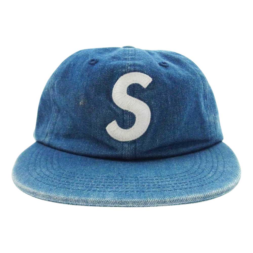 Supreme シュプリーム 17SS Washed Denim S Logo 6-Panel Cap デニム