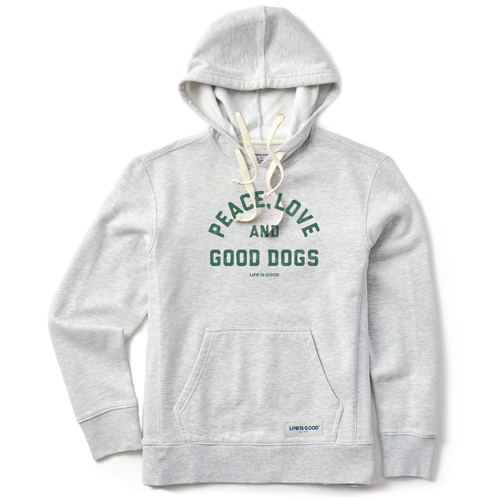 Women's Peace Love and Good Dogs Simply True Fleece Hoodie | Shop