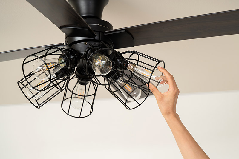 Modern Collection シーリングファン フィラメントLED 6灯 JE-CF048