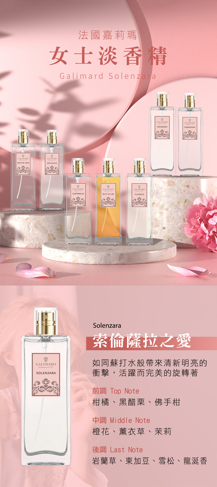 送料無料】台湾 フランス ガリマール ソランザラ オードパルファム