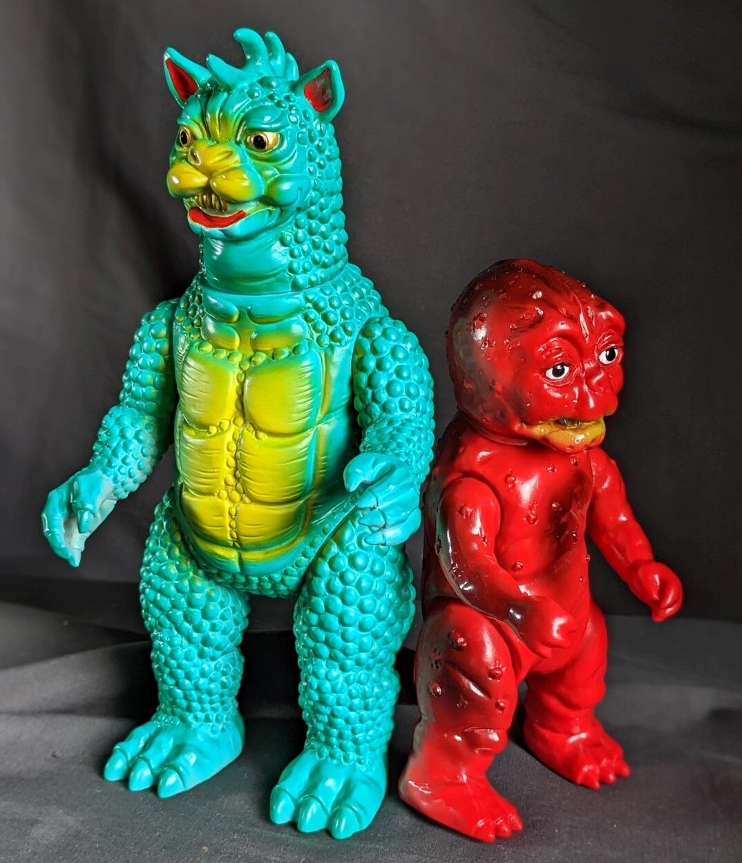 ガバラ＆ミニラ（ブルマァク復刻・マルサン）ソフビフィギュア2体