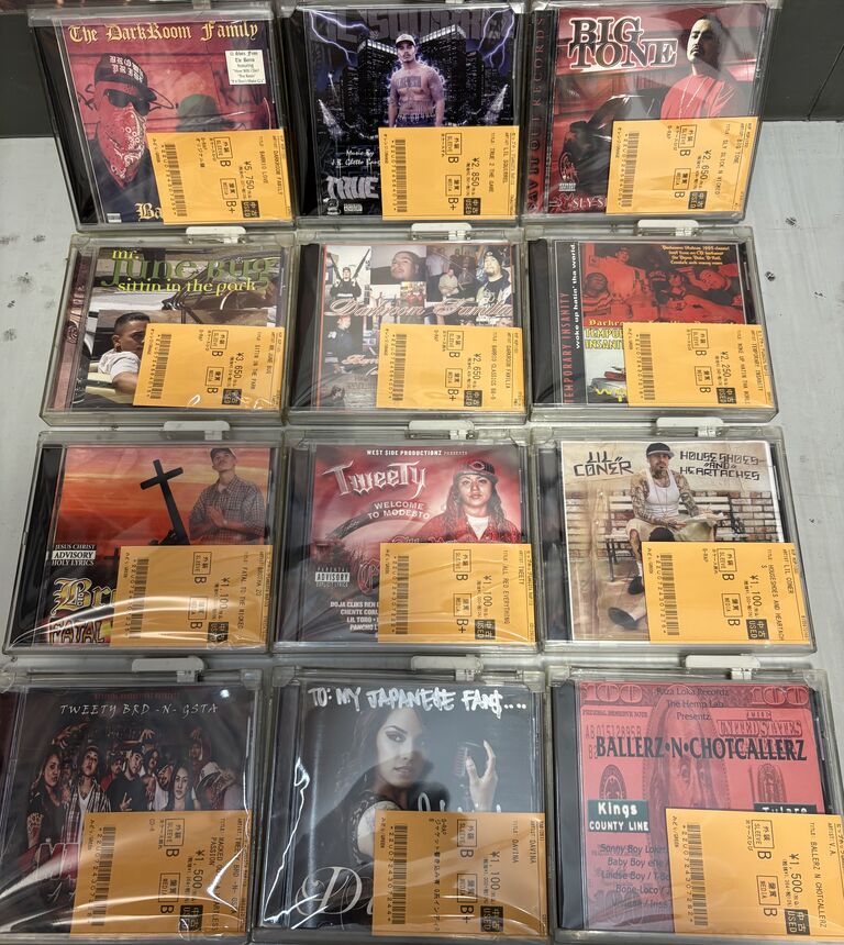 1/28(水) 中古入荷情報 CHICANO GANGSTA RAP CD大量放出