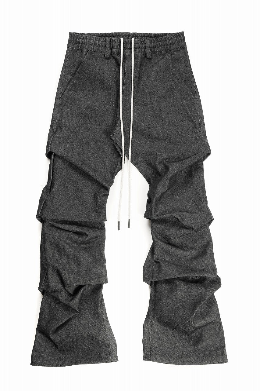A.F ARTEFACT TUCK SLIM BAGGY PANTS / RAW DENIM (BLACK)の商品ページ