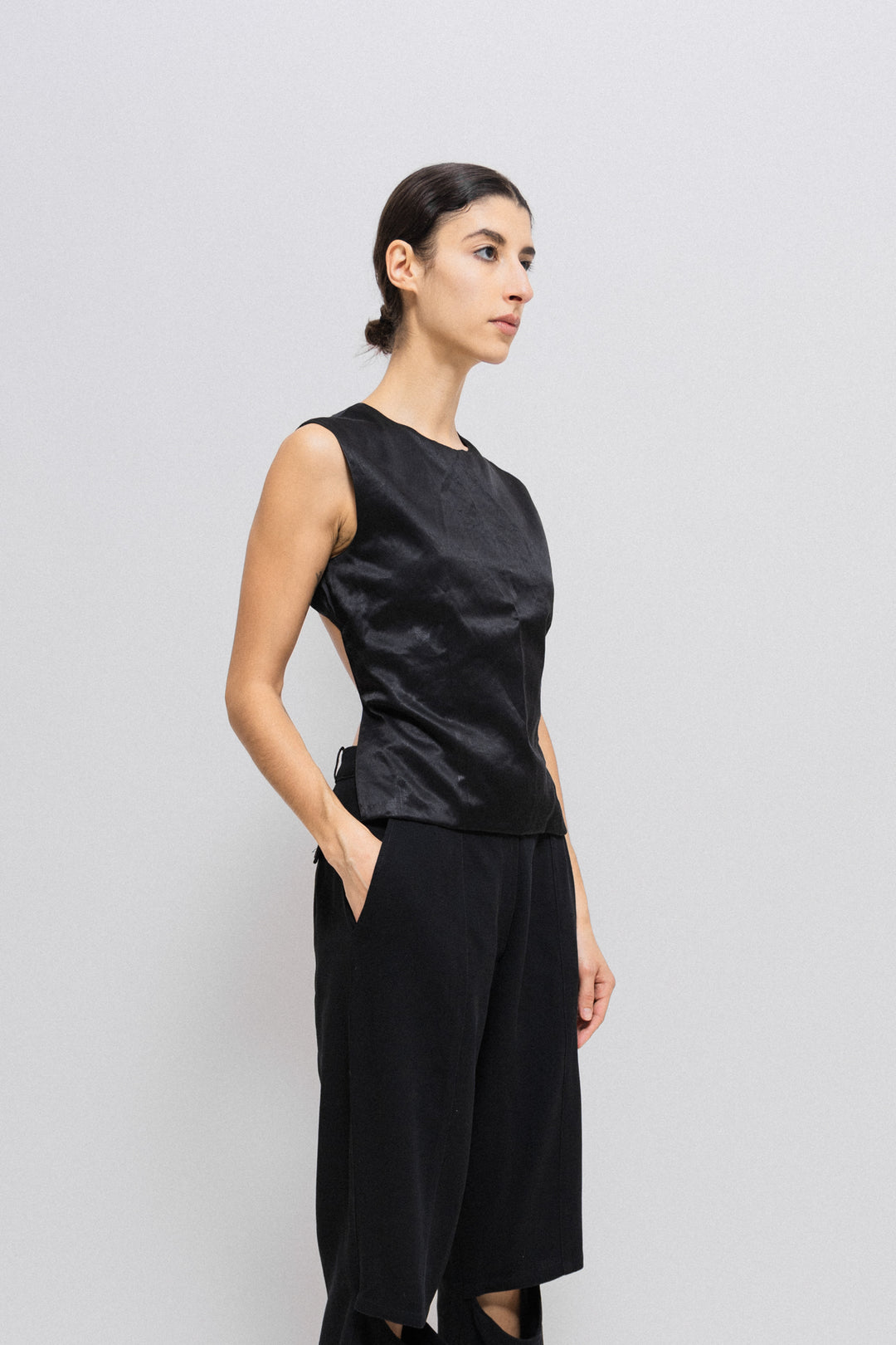 ANN DEMEULEMEESTER - SS96 Open back top (runway) – L'OBSCUR