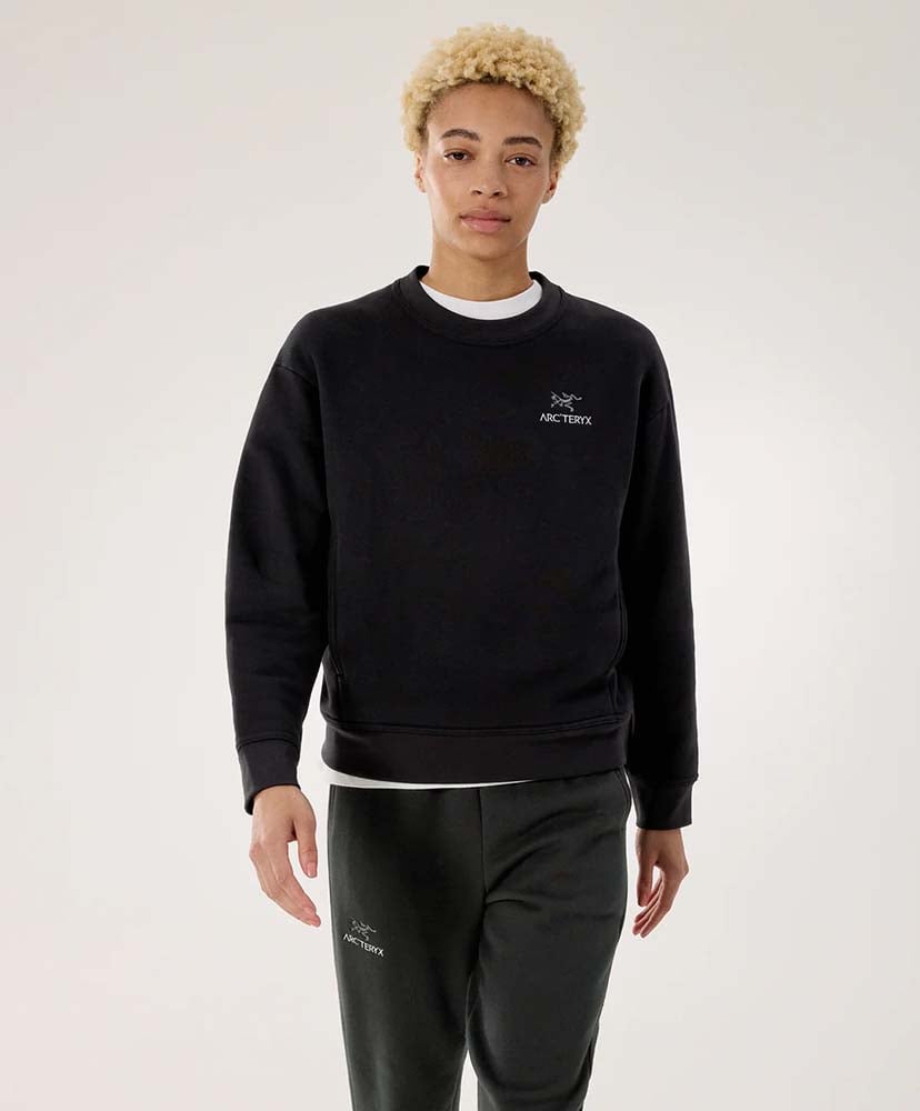 Emblem Fleece Crew Women's(L(WOMEN) Black/ブラック): ARC'TERYX