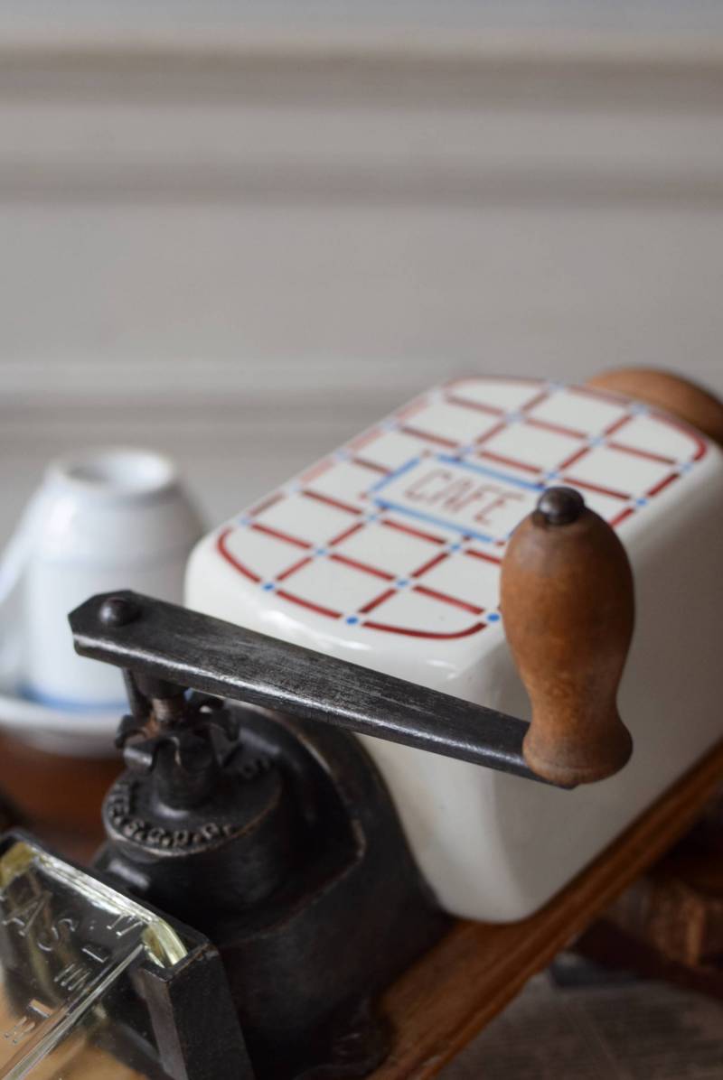 フランスヴィンテージ雑貨 壁掛けコーヒーミル ディスプレイ雑貨