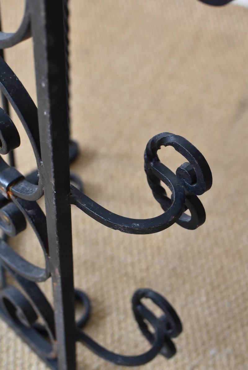 アイアン4連フック フランスアンティークインテリア ウォールラック