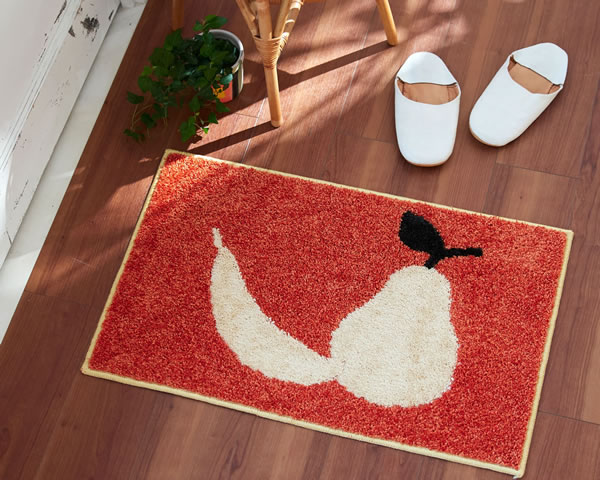 玄関マット フルーツミニ（FRUITS MINI）【おしゃれ/北欧インテリア